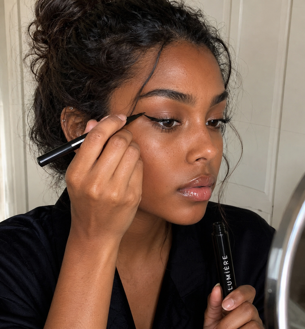 Model applying Lumière Precision Liner